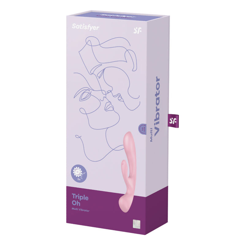 Triple Oh Vibrador Híbrido Rosa
