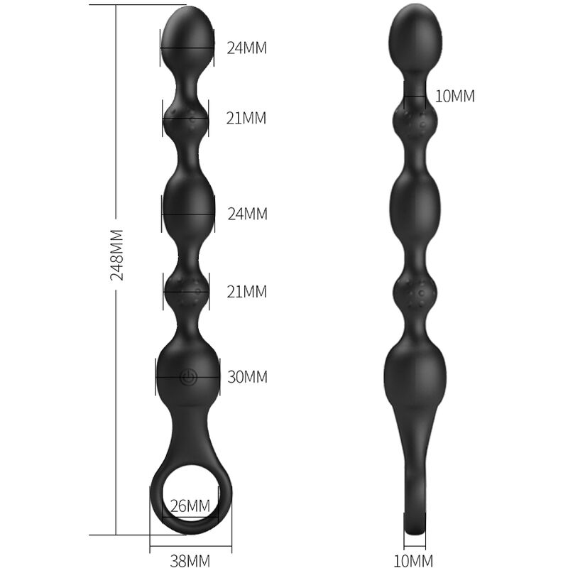Van Bolas Anales 10 Vibraciones Recargable Silicona