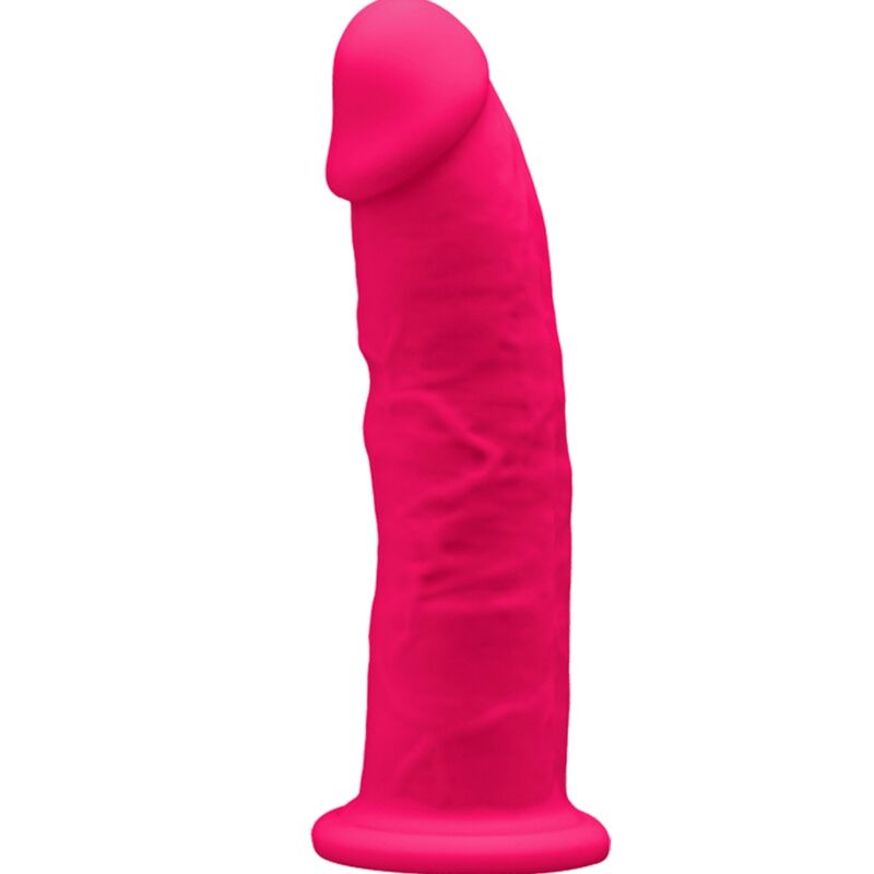 Modelo 2 Pene Realístico Silicona Premium Silexpan Fucsia 15 Cm