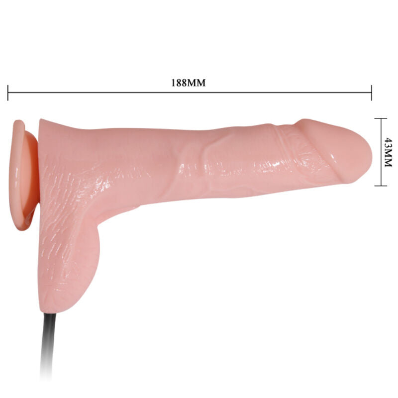 Inflatable Dildo Hinchable Realistico Con Ventosa 19.3 Cm