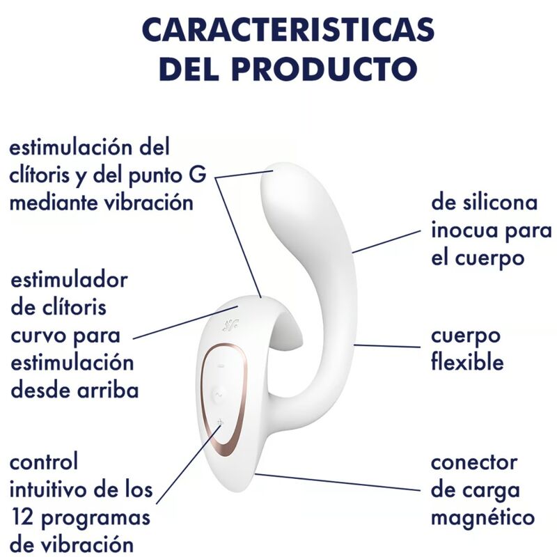 G For Goddess 1 Vibrador Rabbit Blanco