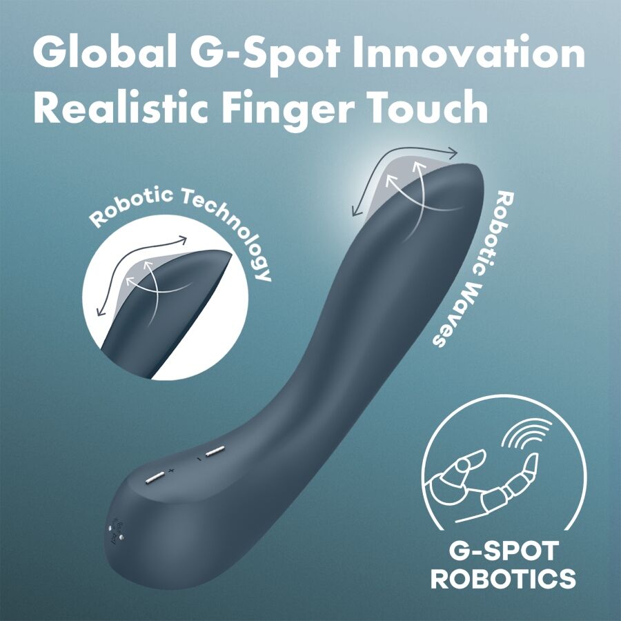G-Spot Wave 4 Vibrador 12 Programas De Vibración Gris Oscuro