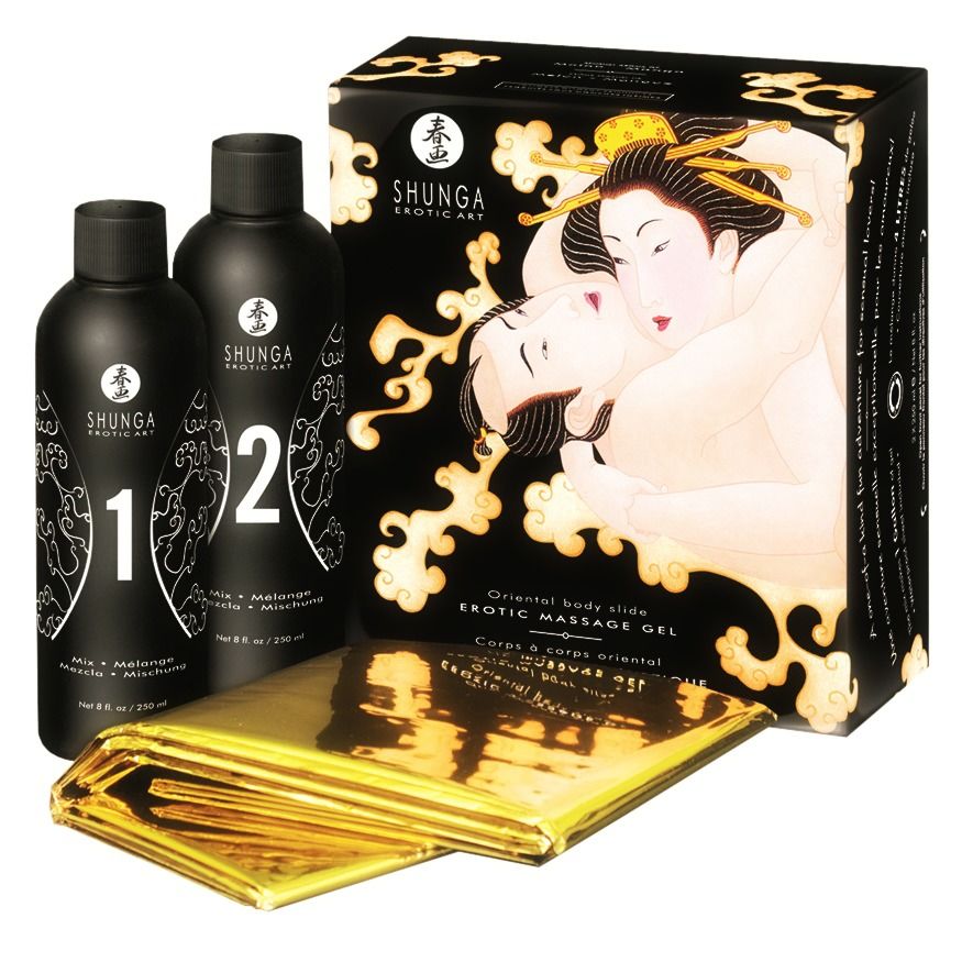 Gel De Masaje Erótico Cuerpo A Cuerpo Oriental Melon Mango - SeXcalofríos - SHUNGA KITS