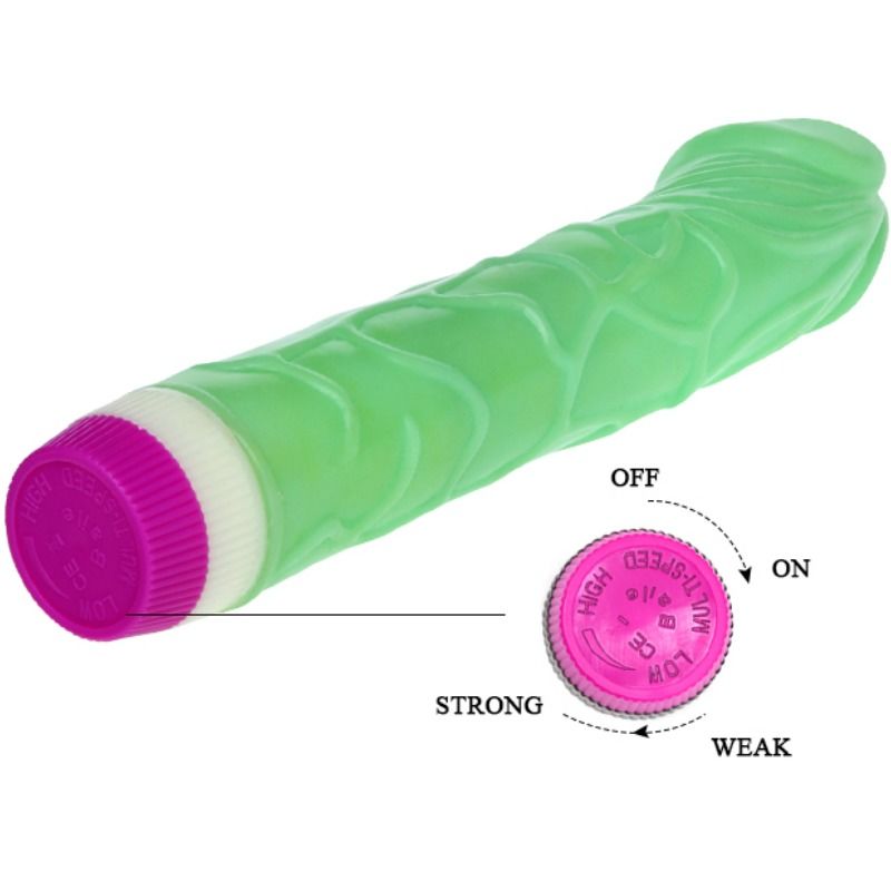 Waves Of Pleasure Vibrador Verde 23 Cm