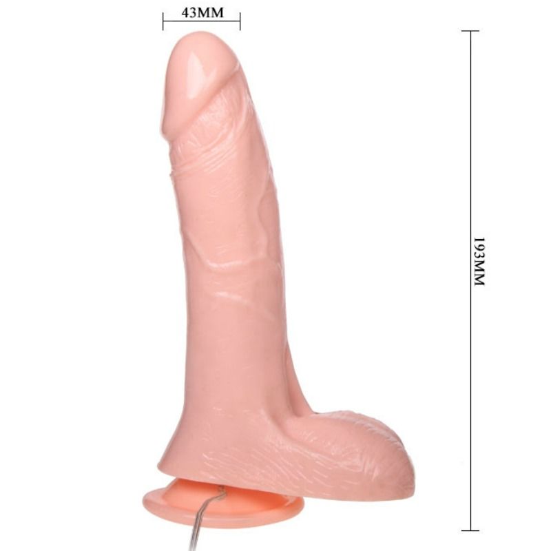Inflatable Dildo Hinchable Realistico Con Ventosa 19.3 Cm