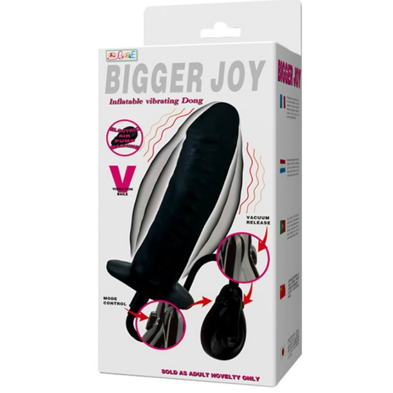 Bigger Joy Dildo Hinchable Con Vibracion 16 Cm - SeXcalofríos - BAILE STIMULATING