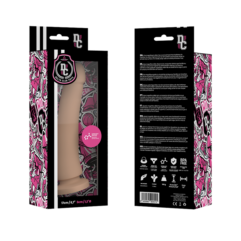 Delta Club Toys Dildo Natural Silicona Medica 17 X 3Cm - SeXcalofríos - DELTACLUB
