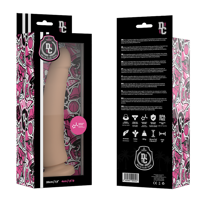 Delta Club Toys Dildo Natural Silicona Medica 20 X 4Cm - SeXcalofríos - DELTACLUB