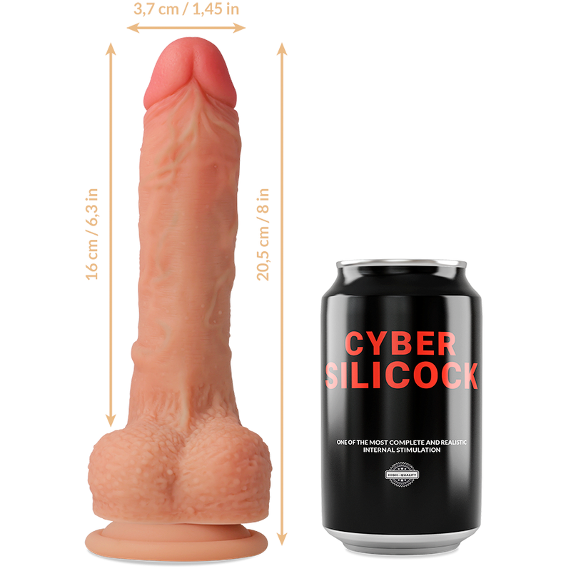 Cyber Silicock Connor Realistico Silicona Liquida 20.5Cm - SeXcalofríos - CYBER SILICOCK