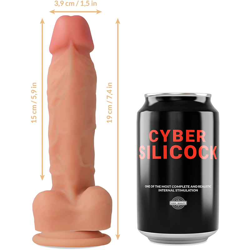 Cyber Silicock Oliver Realistico Silicona Liquida 19 Cm - SeXcalofríos - CYBER SILICOCK