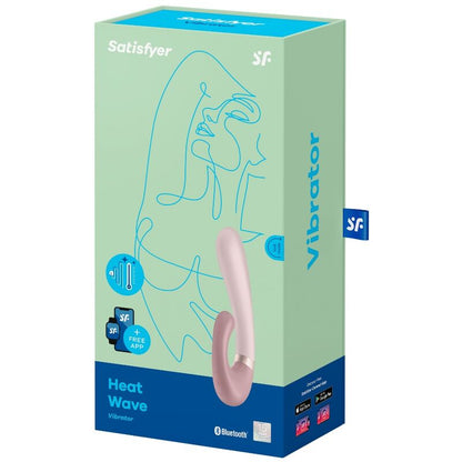 Heat Wave Vibrador App Rosa