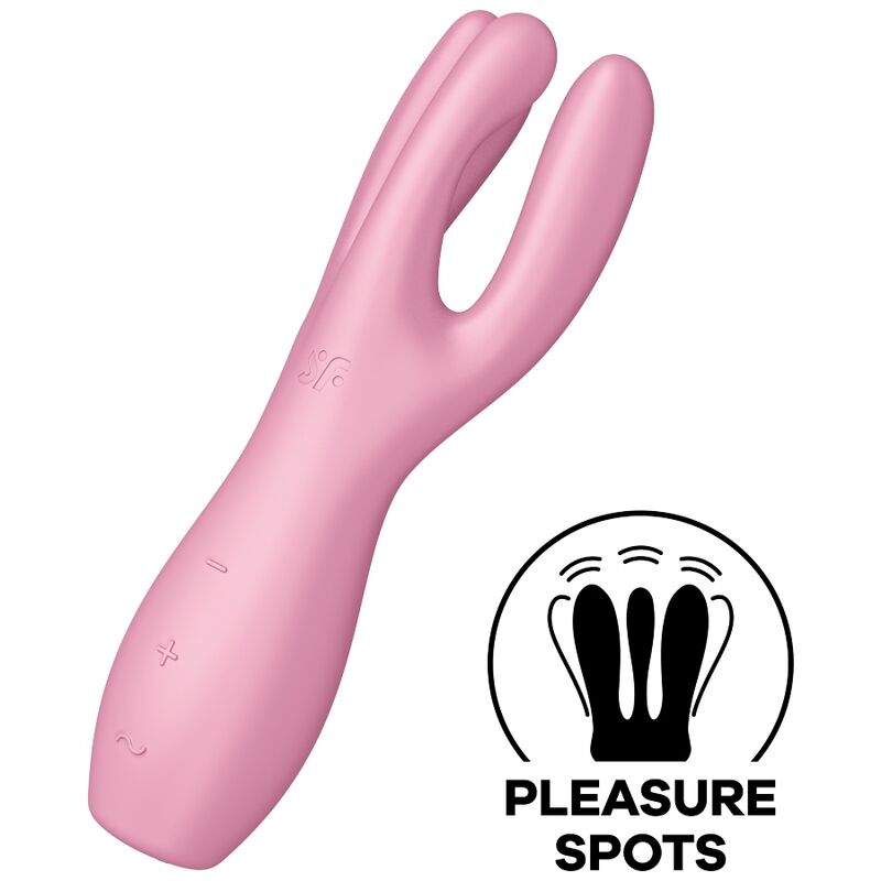 Threesome 3 Vibrador Rosa