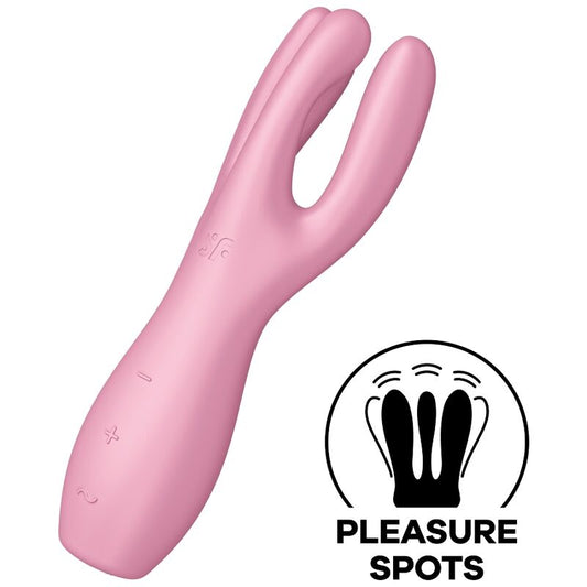 Threesome 3 Vibrador Rosa