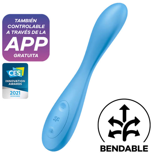 G-Spot Flex 4+ Multi Vibrador App Azul
