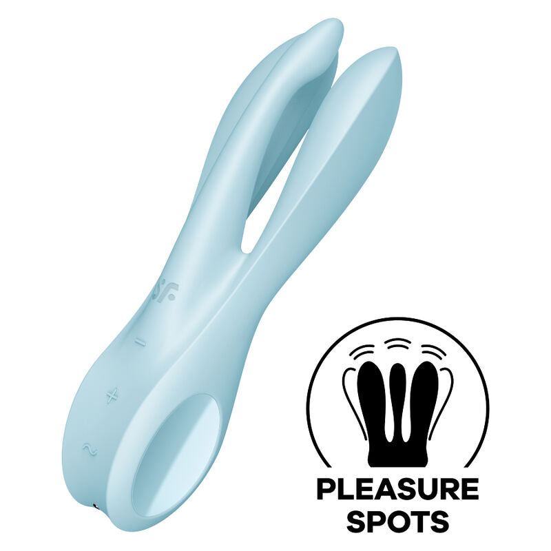 Threesome 1 Vibrador Azul