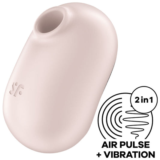 Pro To Go 2 Estimulador Y Vibrador Doble Beige