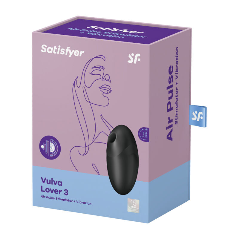 Vulva Lover 3 Estimulador Y Vibrador Negro