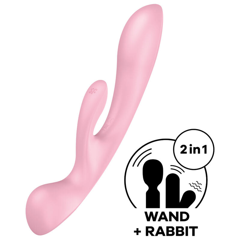 Triple Oh Vibrador Híbrido Rosa