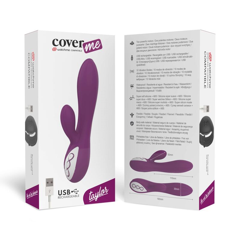 Vibrador Recargable Taylor 10 Velocidades Sumergible