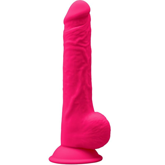 Modelo 1 Pene Realístico Silicona Premium Silexpan Fucsia 24 Cm