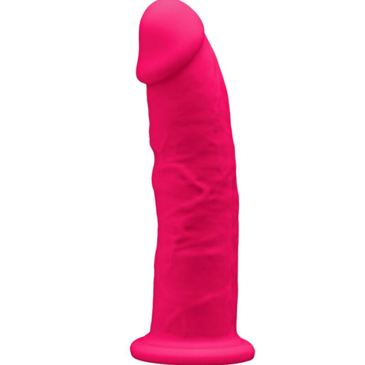 Modelo 2 Pene Realístico Silicona Premium Silexpan Fucsia 15 Cm