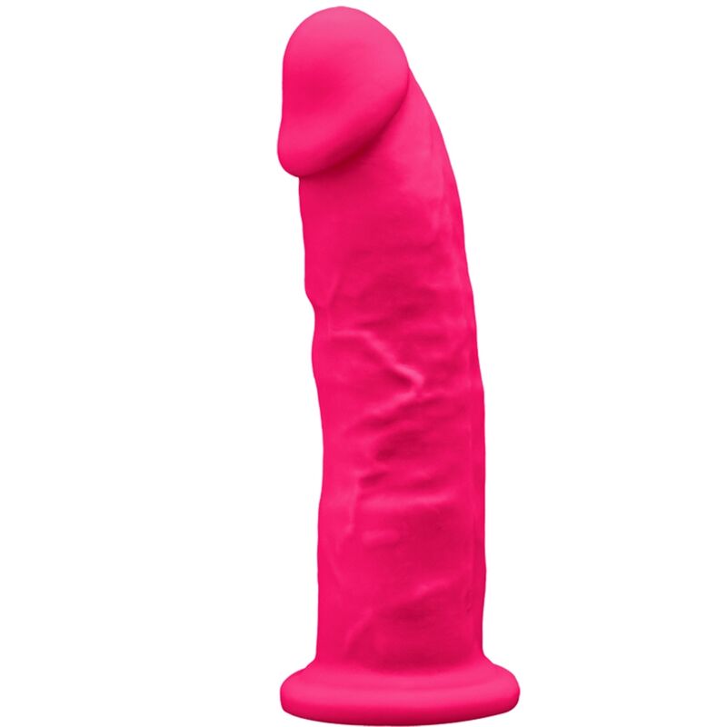 Modelo 2 Pene Realístico Silicona Premium Silexpan Fucsia 19 Cm