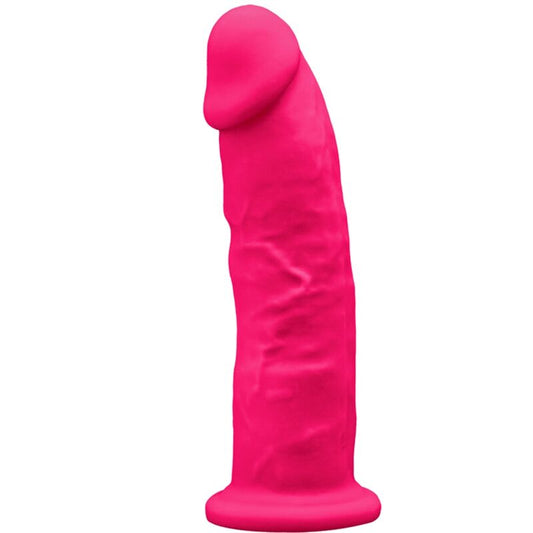 Modelo 2 Pene Realístico Silicona Premium Silexpan Fucsia 19 Cm
