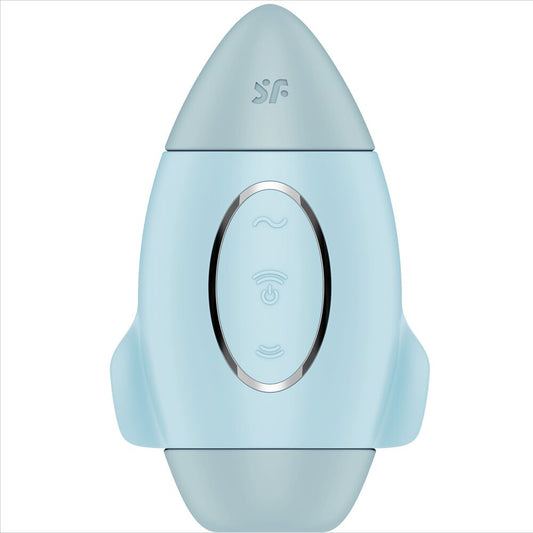 Mission Control Azul Vibrador Pequeño De Doble Impulso