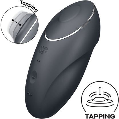 Tap & Climax 1 Vibrador Lay-On Negro