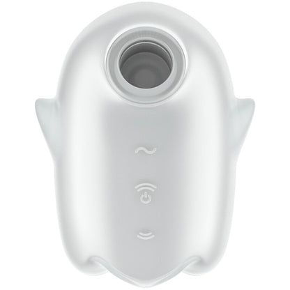 Glowing Ghost Air Pulse & Vibrador Blanco