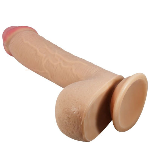 Sliding Skin Series Dildo Realístico Con Ventosa Piel Deslizante Natural 23.4 Cm