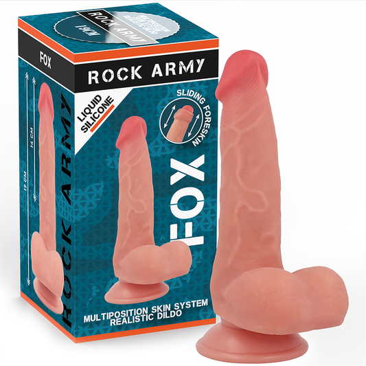 Fox Dildo Realista Ddual Density Liquid Silicone 19 Cm -O- 3.2 Cm