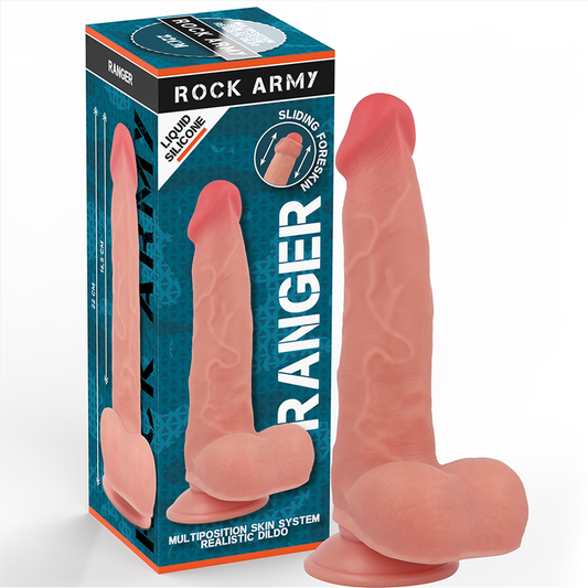 Ranger Dildo Realista Dual Density Liquid Silicone 22 Cm -O- 3.6 Cm