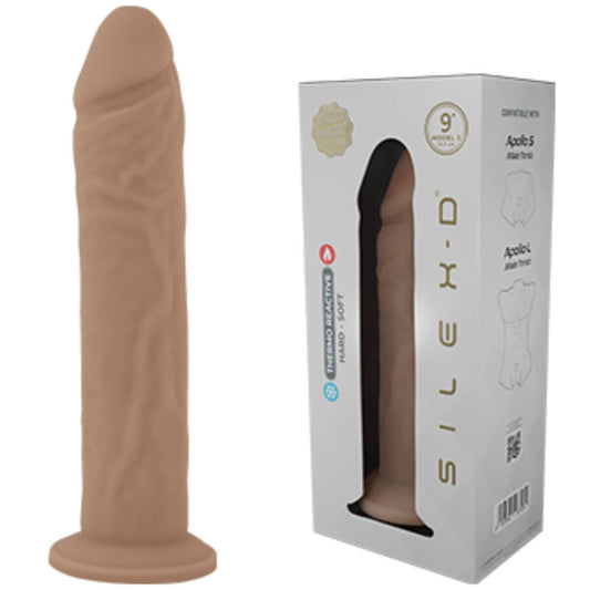 Pene Realístico Modelo 9 Silicona Líquida 22.8 Cm