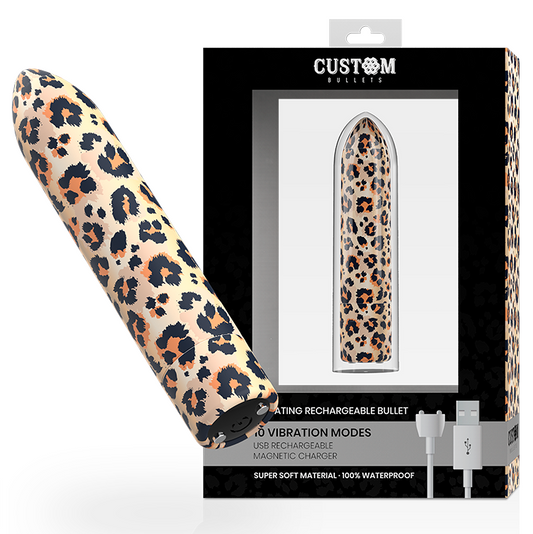 Custom Bullets Bala Recargable Leopard 10 Intensidades