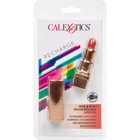 Calex Bala Pintalabios Recargable Hide & Play - Rojo
