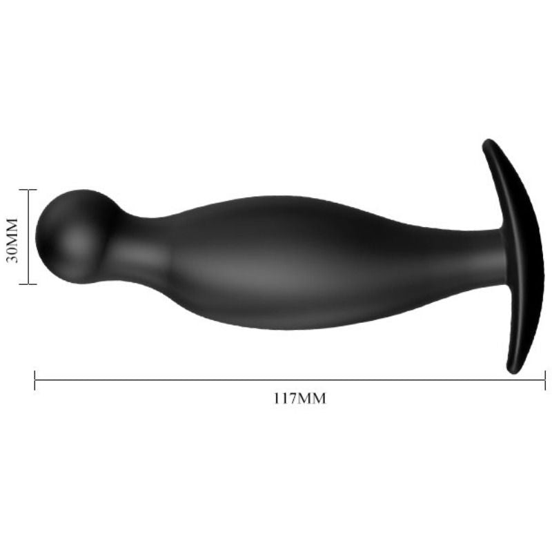 Plug Anal Silicona 11.7 Cm Negro - SeXcalofríos - PRETTY BOTTOM