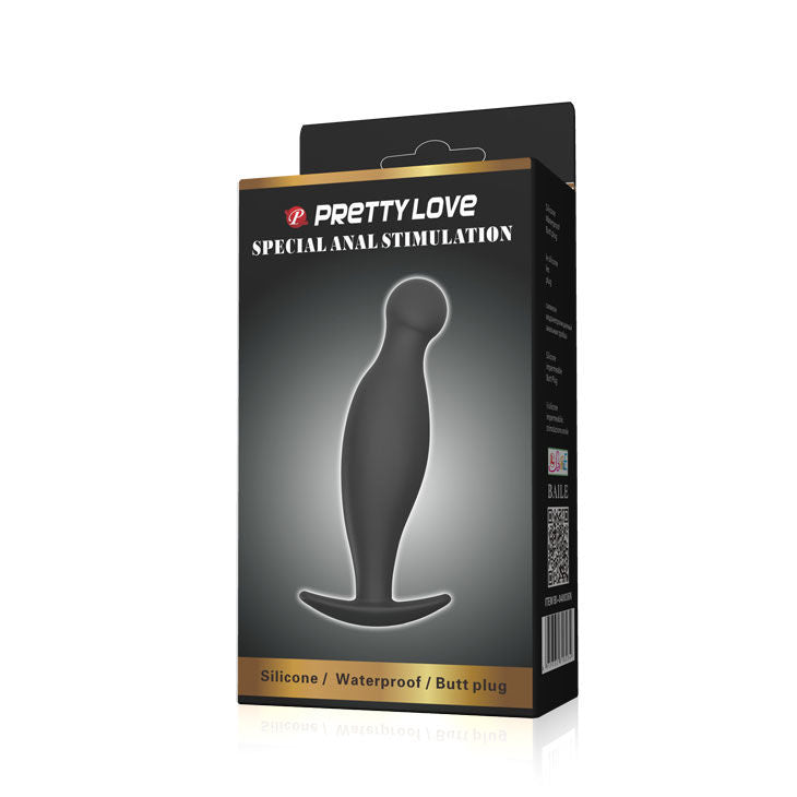Plug Anal Silicona 11.7 Cm Negro - SeXcalofríos - PRETTY BOTTOM