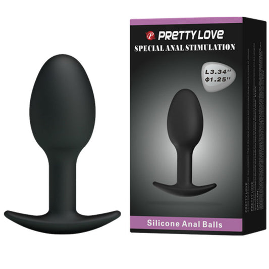 Plug Anal Silicona 6.5 Cm NegroPRETTY BOTTOM