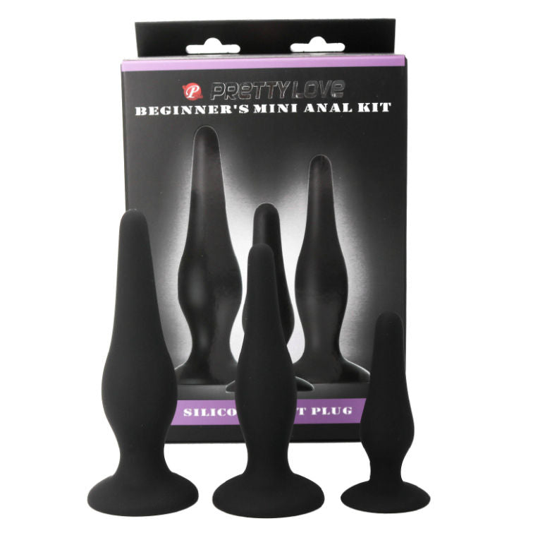 Pretty Bottom Kit Iniciacion Anal Plugs SiliconaPRETTY BOTTOM