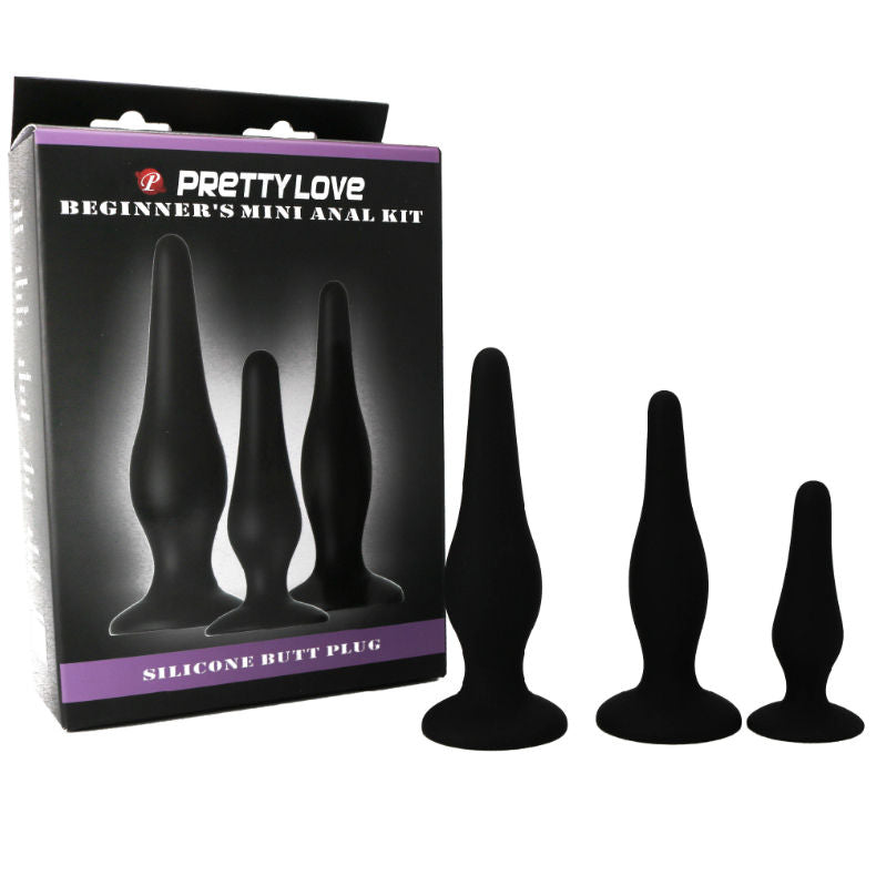 Pretty Bottom Kit Iniciacion Anal Plugs SiliconaPRETTY BOTTOM