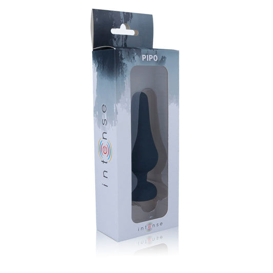 Anal Plug Pipo L Silicone Negro 13.5 Cm - SeXcalofríos - INTENSE TOYS