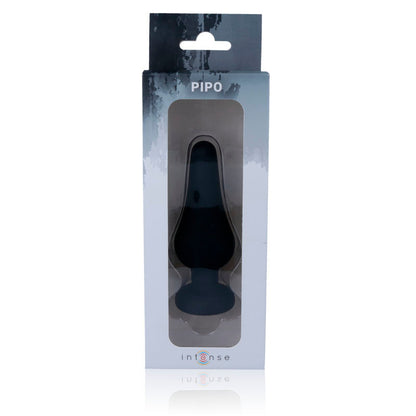Anal Plug Pipo L Silicone Negro 13.5 Cm - SeXcalofríos - INTENSE TOYS