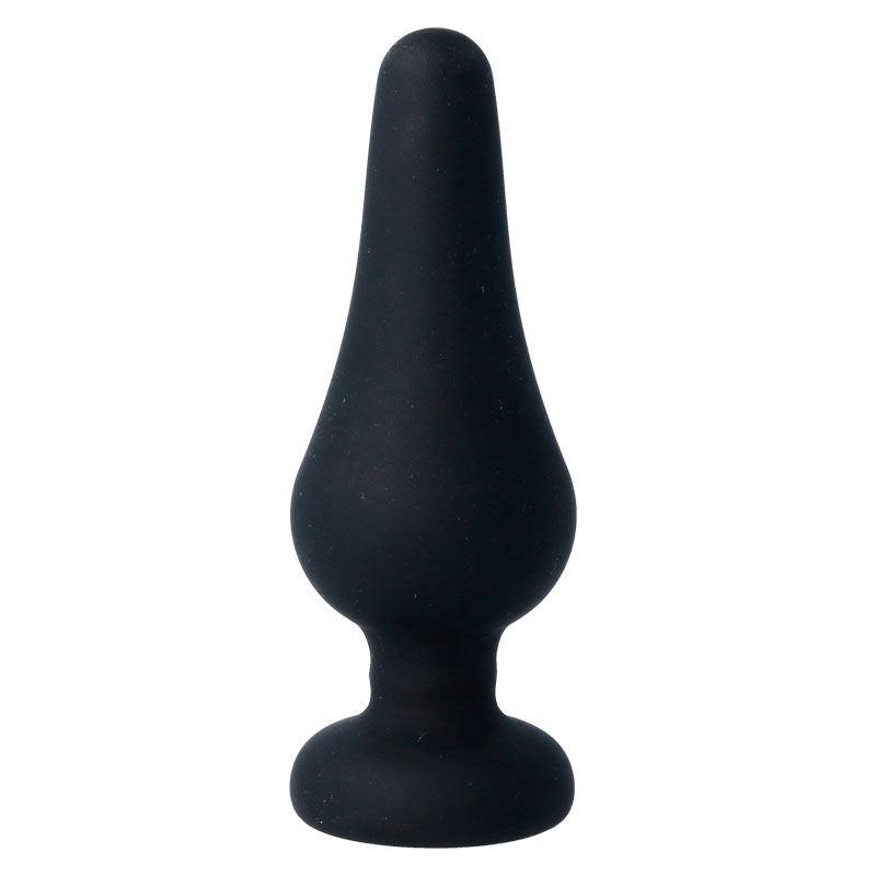 Anal Plug Pipo L Silicone Negro 13.5 Cm - SeXcalofríos - INTENSE TOYS